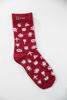 Picture of Socks pictograms burgundy 