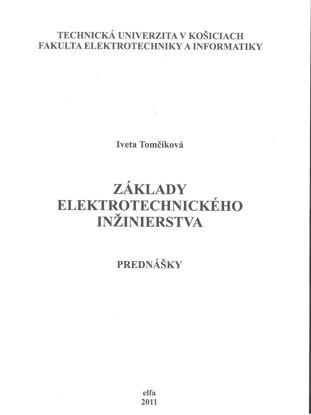 Picture of Základy elektrotechnického inžinierstva - prednášky